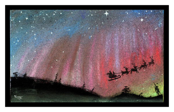 Northern Lights Santa